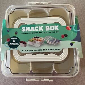 Clear Snack Box with Removable Compartments